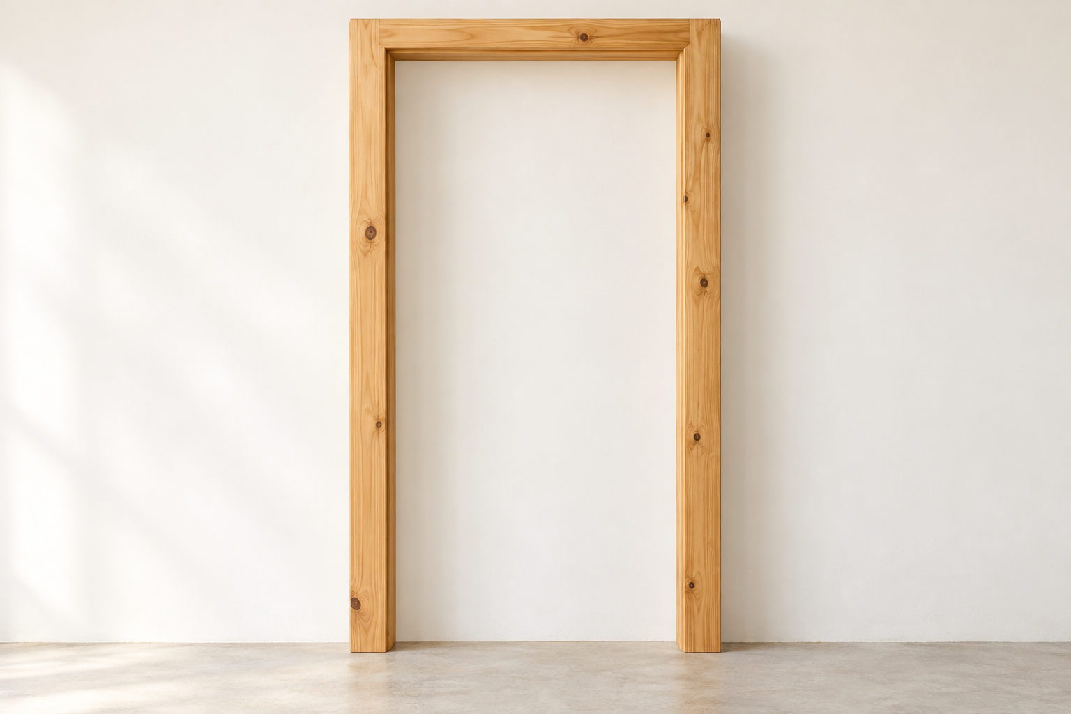 Solid cypress door frame